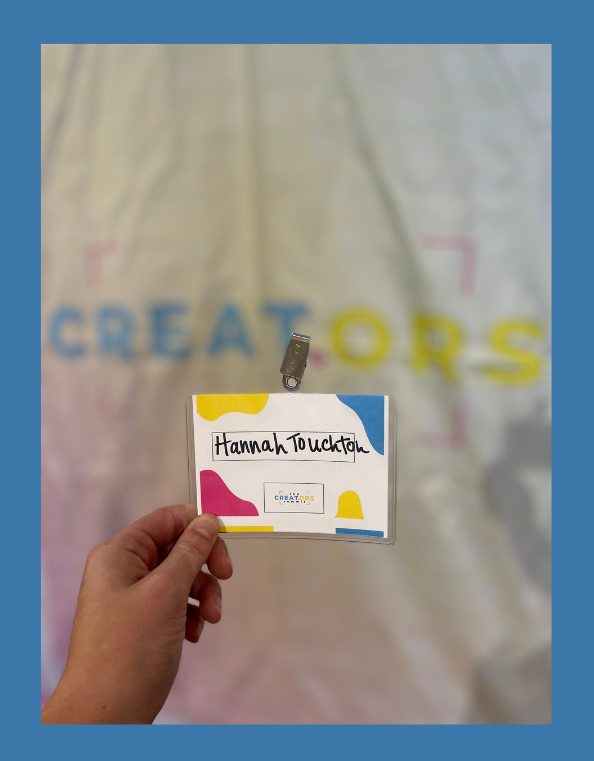 Tallahassee’s Small Business Marketing Summit: Creat.ors Summit 2023 Recap--Here is a photo of my nametag.