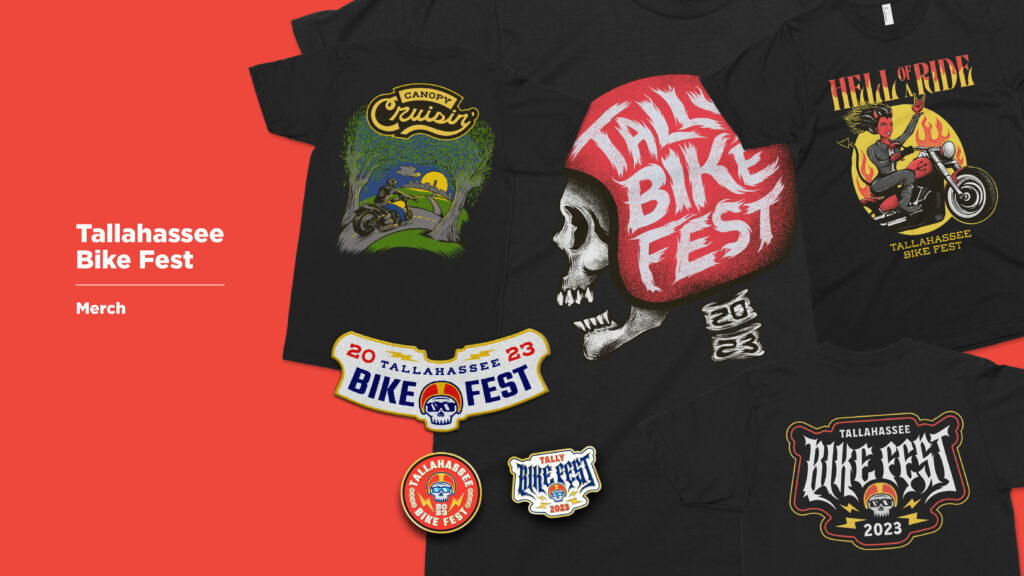 Sales & Marketing, Direct Marketing, Specialty Advertising, Campaign: Tallahassee Bike Fest Merchandise – Tallahassee Bike Fest